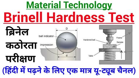 uses of brinell hardness test|brinell hardness test errors.